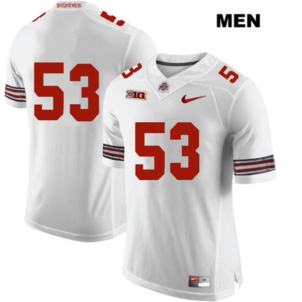 Ohio State Buckeyes Men's Davon Hamilton #53 White Authentic Nike No Name College NCAA Stitched Football Jersey UN19C06IM